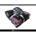 Flower Printed Microfiber Throws Blanket